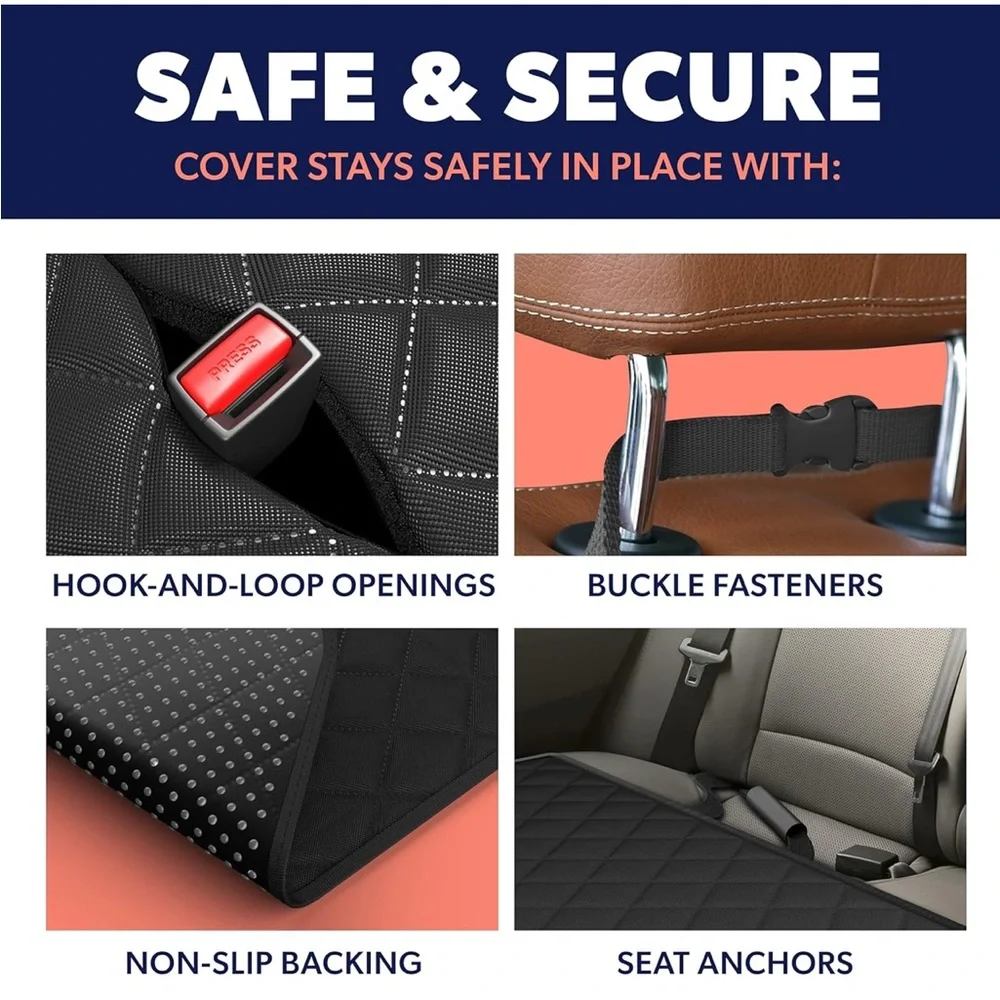 Active Pets Dog Car Seat Cover for Back Seat. XL for trucks/SUVs